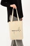 Zoozie Bags 0542 Bolso de Mano Tote de Algodón Crema 35 x 40 x 8 cm